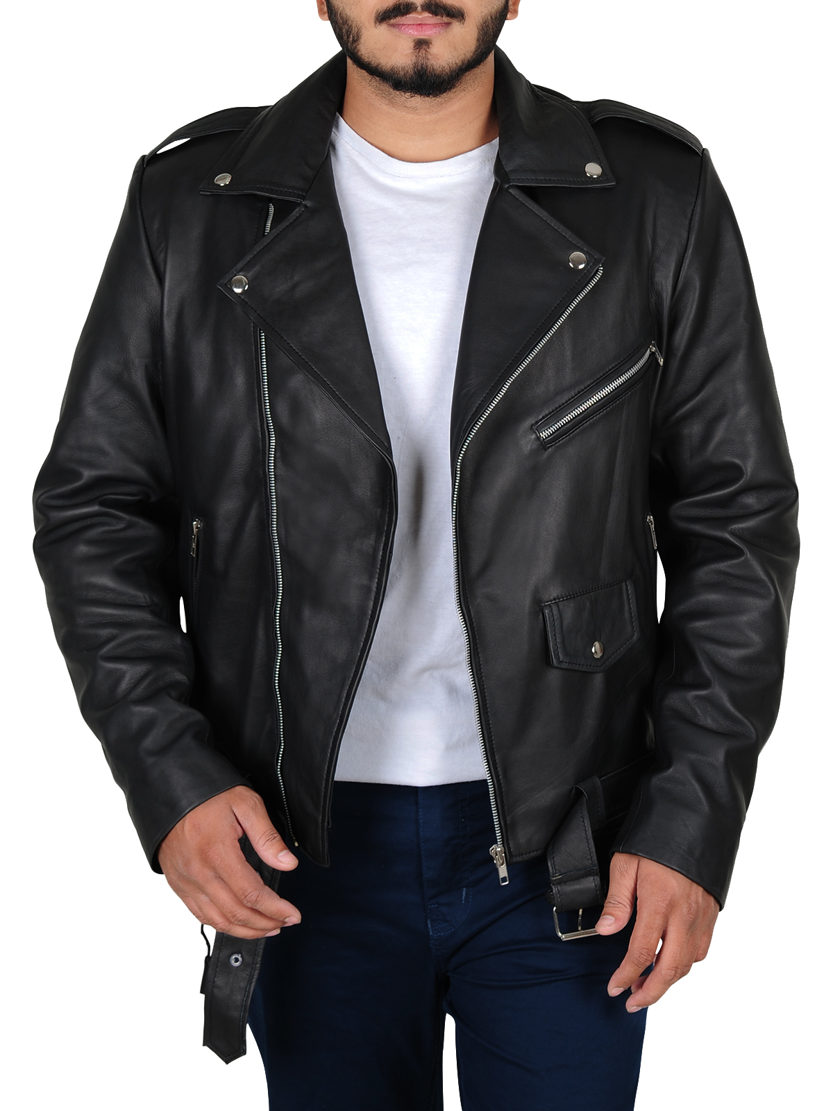 Wwe Triple H Black Leather Jacket - RockStar Jacket