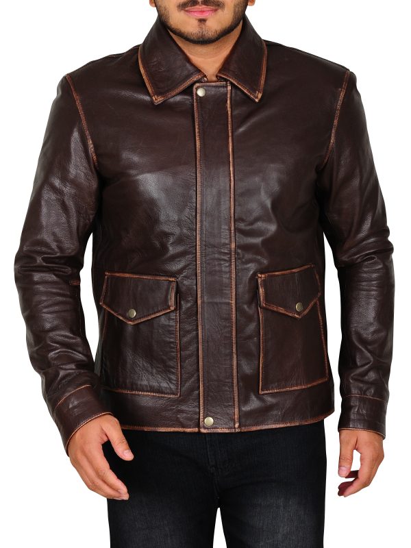 Actor Harrison Ford Indiana Jones Leather Jacket - RockStar Jacket