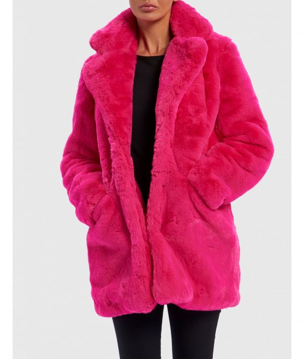 Taylor Swift You Need To Calm Down Pink Red Fur Coat