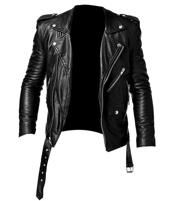 Men Asymmetrical Biker Blazer Soft Leather Jacket