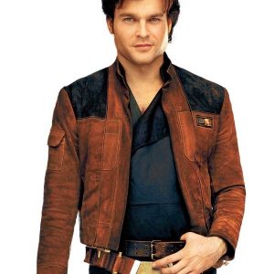 Solo A Star Wars Story Brown Suede Leather Jacket 1