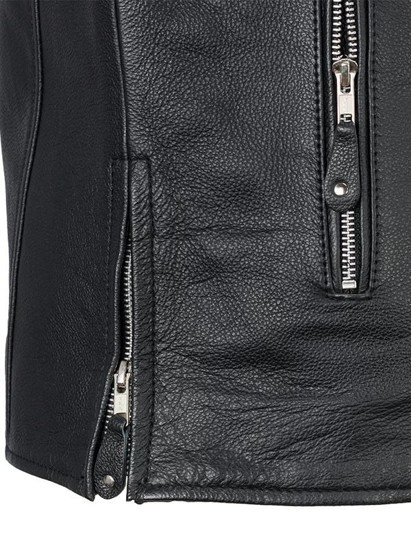 Rockstar Ace Clean Cafe Style Men's Leather Jacket - RockStar Jacket