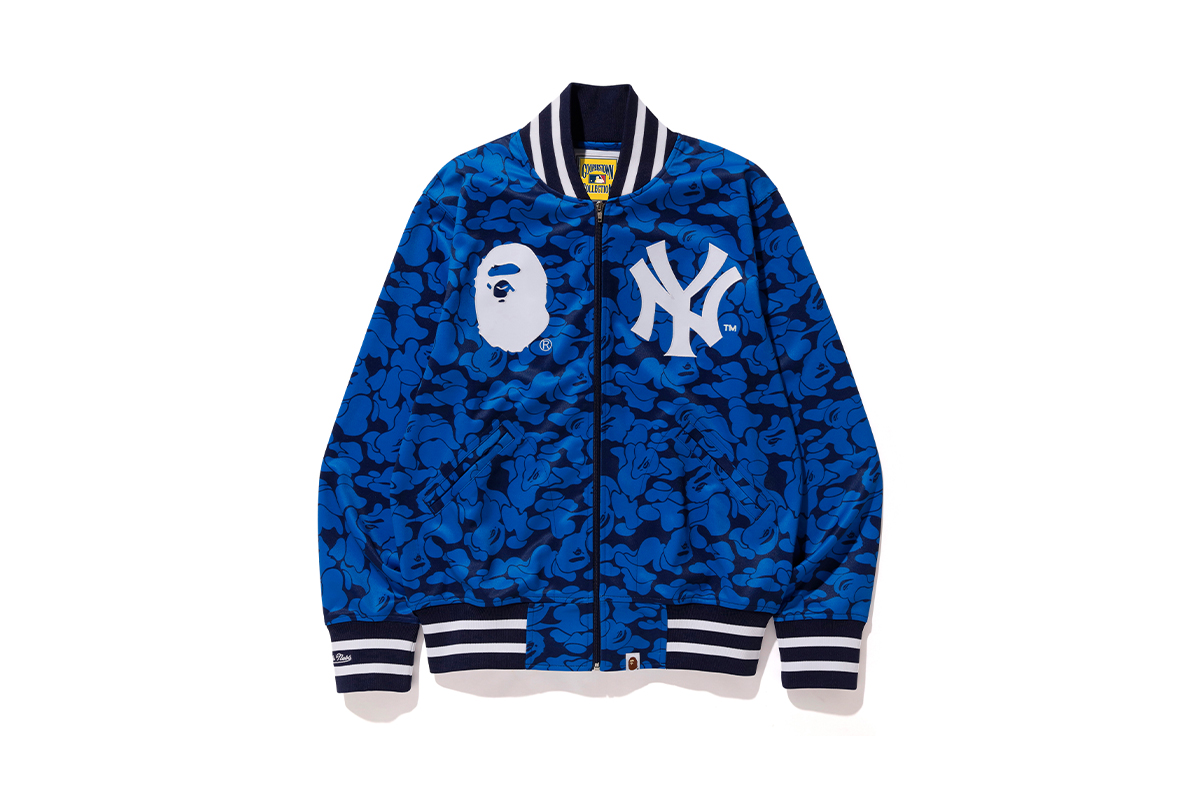 Bape X Mitchell & Ness Mlb New York Varsity Jacket - RockStar Jacket