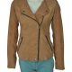 Dead To Me Linda Cardellini Brown Suede Leather Jacket front
