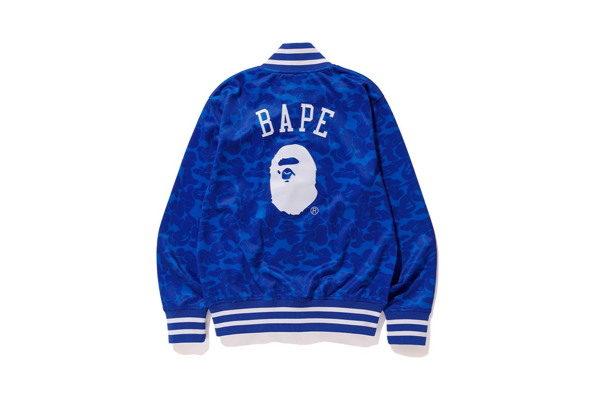Buy BAPE x Mitchell & Ness Dodgers Jacket 'Blue' - 0039 1SS190308XM&N BLUE  - Blue