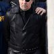 Gary Oldman The Courier Black Leather Trench Coat f