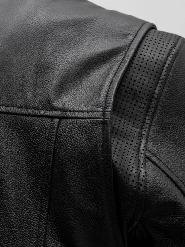 Rocky Rockstar Men’s Motorcycle Black Leather Jacket h