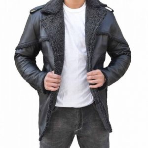 The Punisher Season 2 Billy Russo Shearling Grey Leather Coat