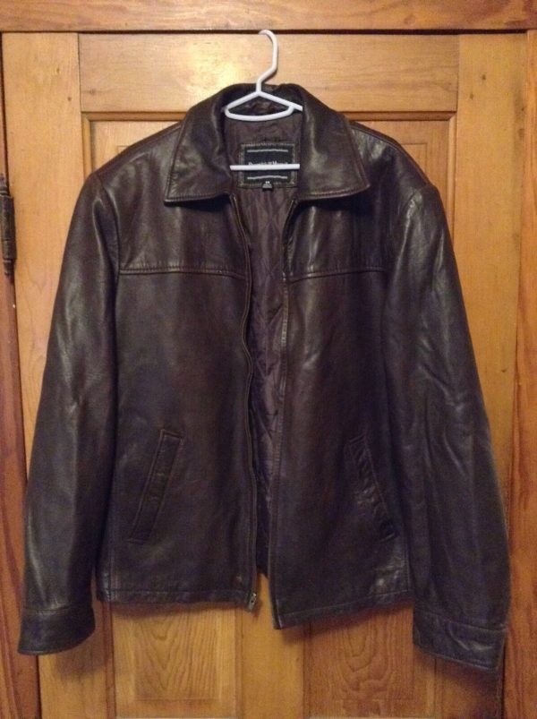 Mens Preswick & Moore Brown Leather Jacket