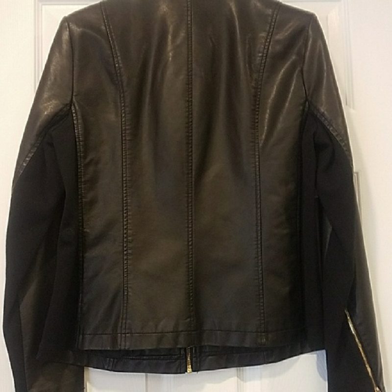 Calvin Klein Faux Leather Jacket Womens - RockStar Jacket