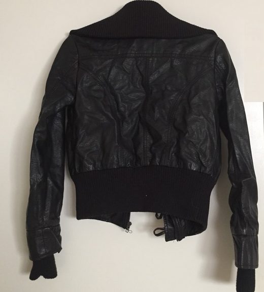 Miss Posh Black Leather Jacket - RockStar Jacket
