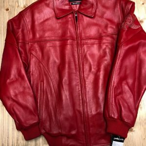 Red Pelle Pelle Leather Jacket
