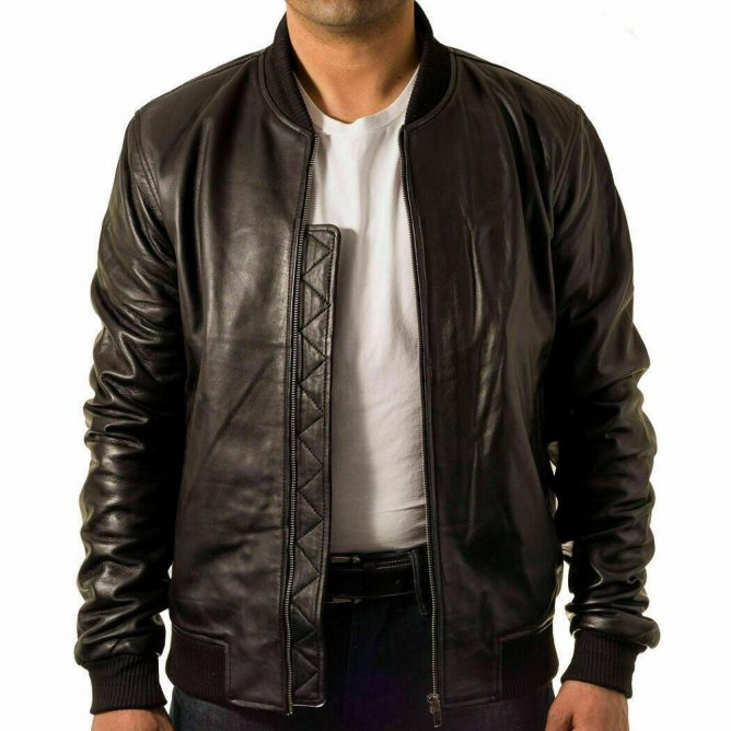 80s Style Leather Jacket - RockStar Jacket