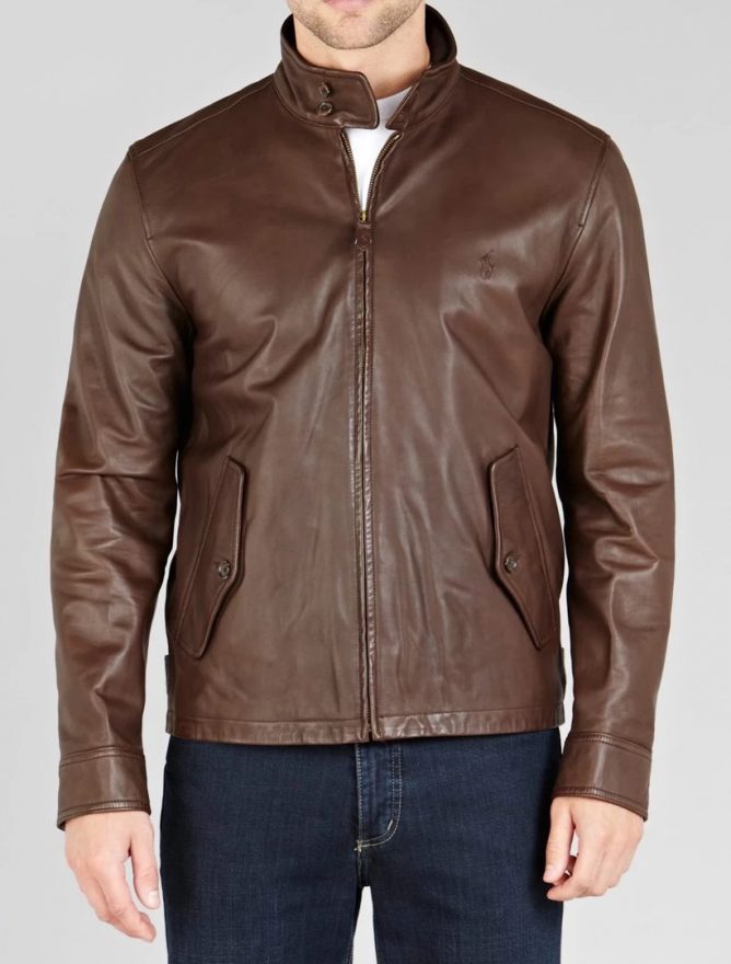 Ralph Lauren Barracuda Leather Jacket - RockStar Jacket