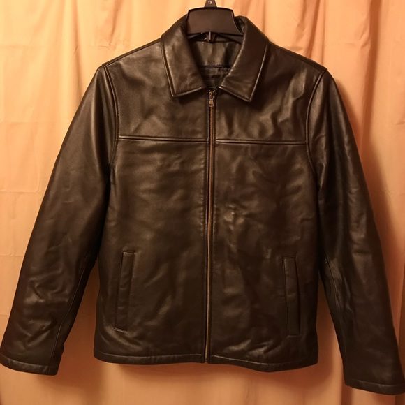 chaps ralph lauren leather jacket