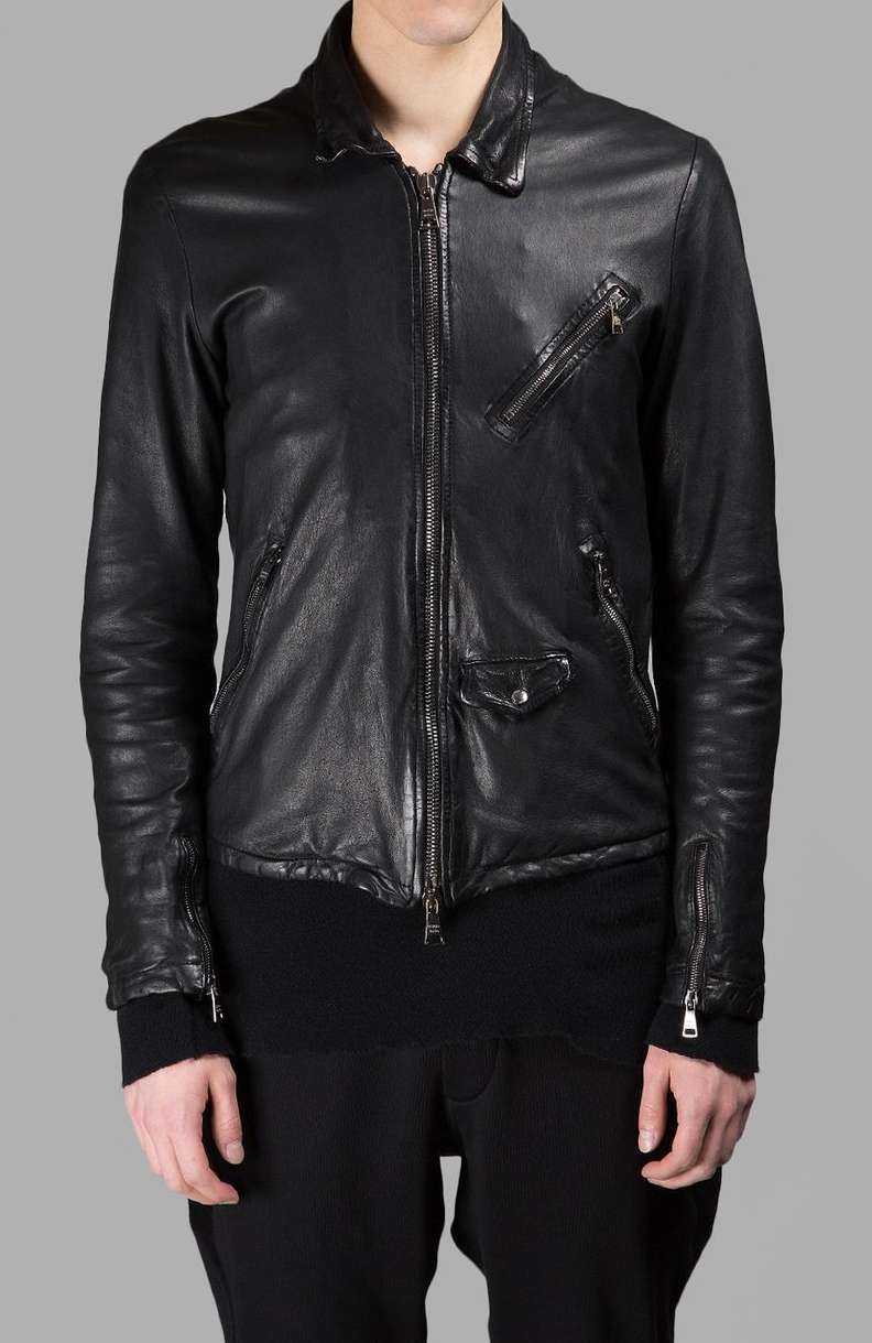 giorgio brato mens leather jacket