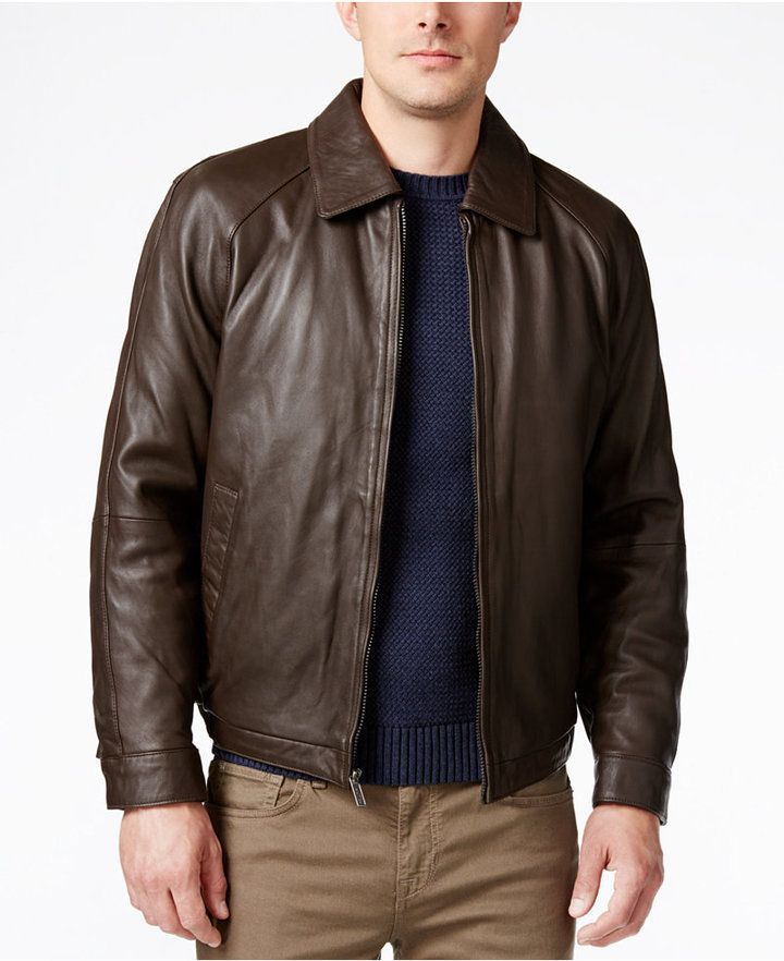 Nautica Brown Leather Jacket - RockStar Jacket