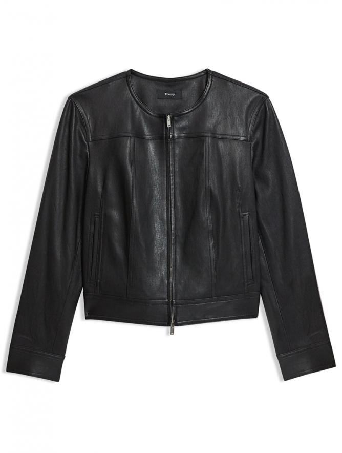 Theory Women's Leather Jacket - RockStar Jacket