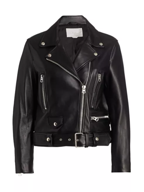 Acne Black Leather Jacket - RockStar Jacket