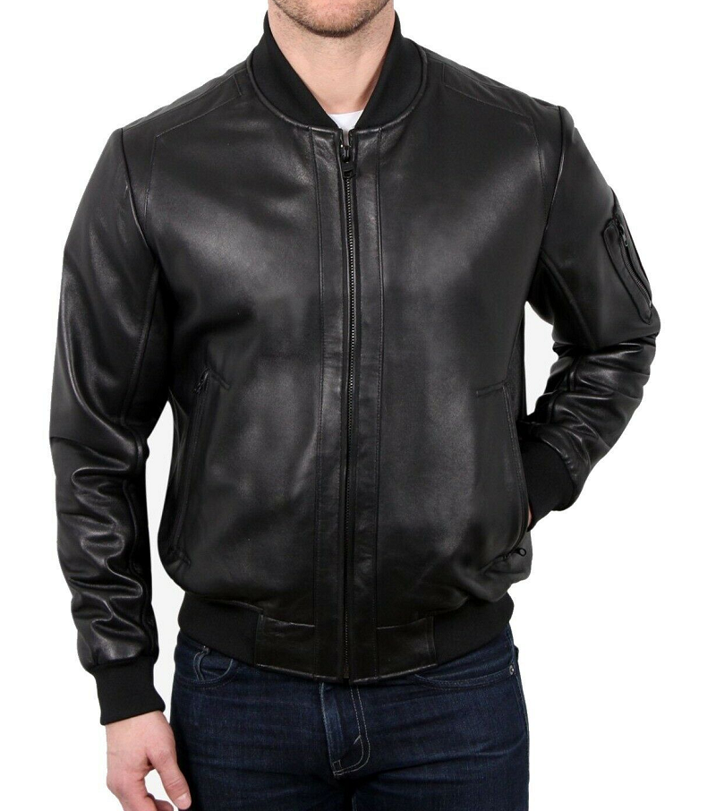 polo ralph lauren black leather jacket