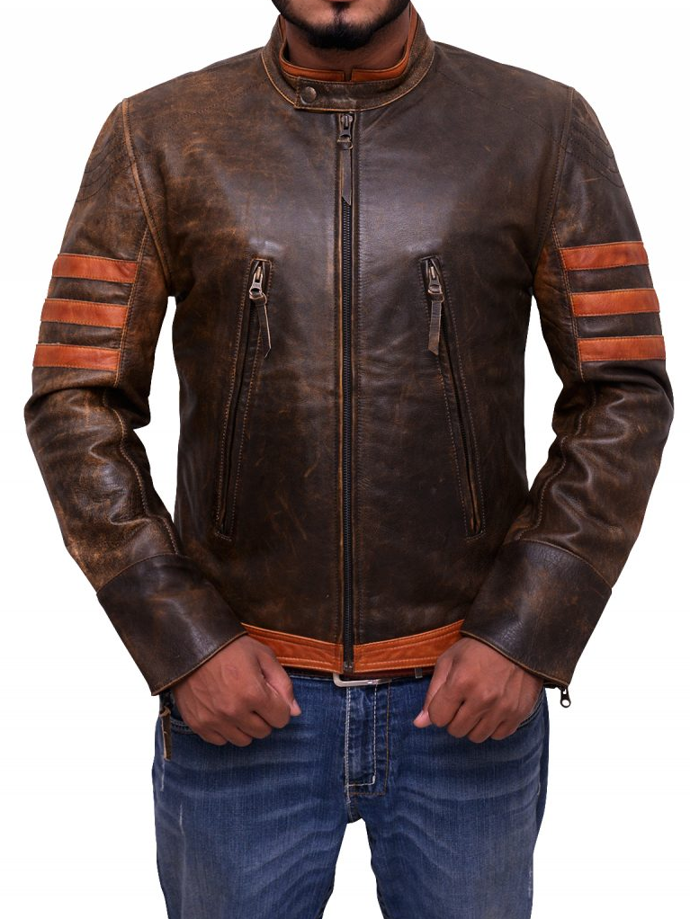 X-men Origins Wolverine Hugh Jackman Leather Jacket - RockStar Jacket
