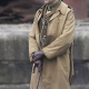1917 Movie Mark Strong Brown Cotton Trench Coat