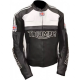 Motorcycle Racing Triumph Black and White Leather Jacket