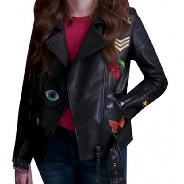 Anna Kendrick As Beca Patch Leather Jacket