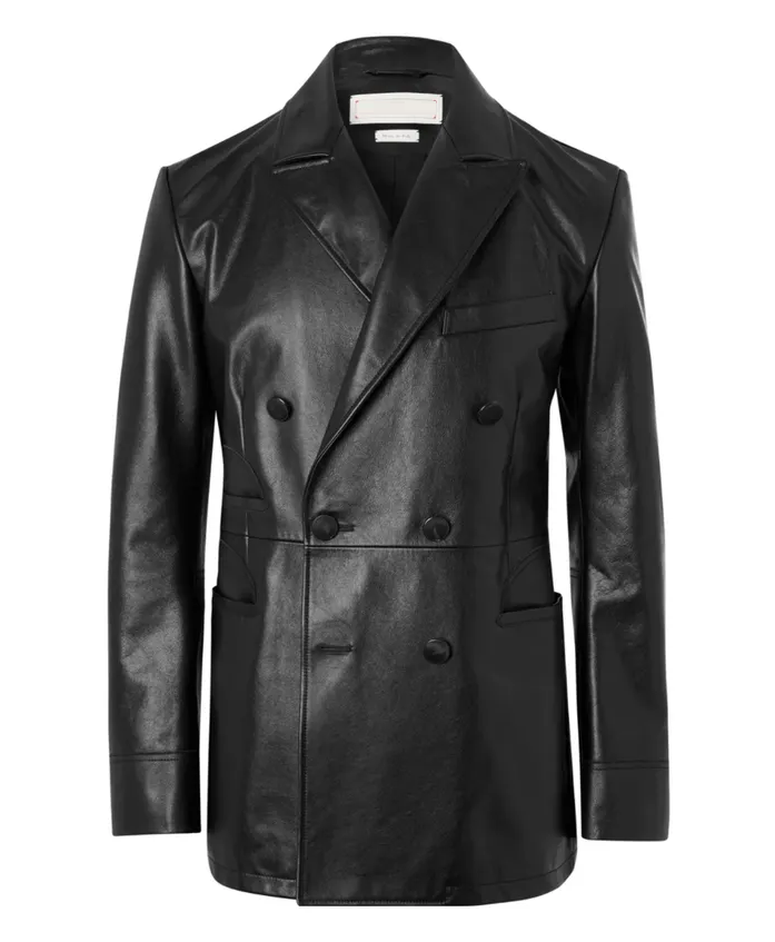 Alexander Mcqueen Double-breasted Black Blazer - RockStar Jacket