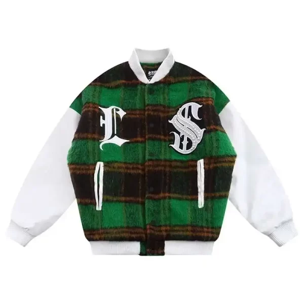 Sustainable Woolen Sleeves And Personalized Green Jacket