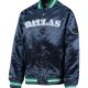 Dallas Mavericks Mitchell & Ness Youth Hardwood Classics Satin Raglan Varsity Jacket