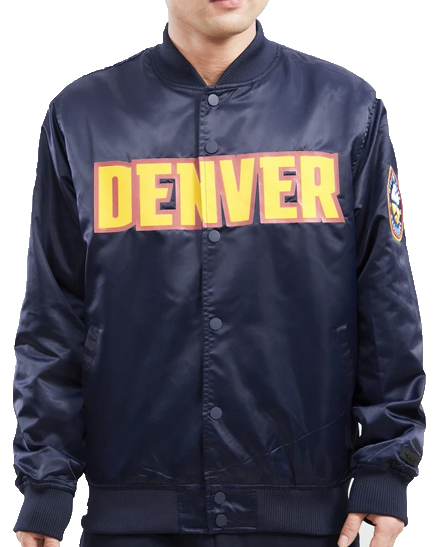 Denver Nuggets Team NBA Big Logo Varsity Jacket