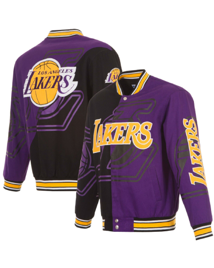 Authentic NBA Los Angeles Lakers JH Design Cotton Embroidered Jacket