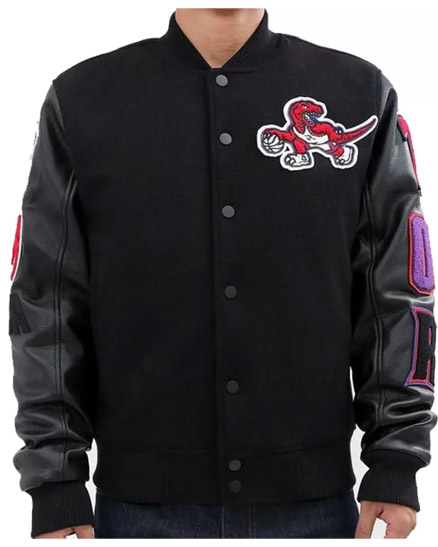 NBA Toronto Raptors Classic Black Varsity Jacket