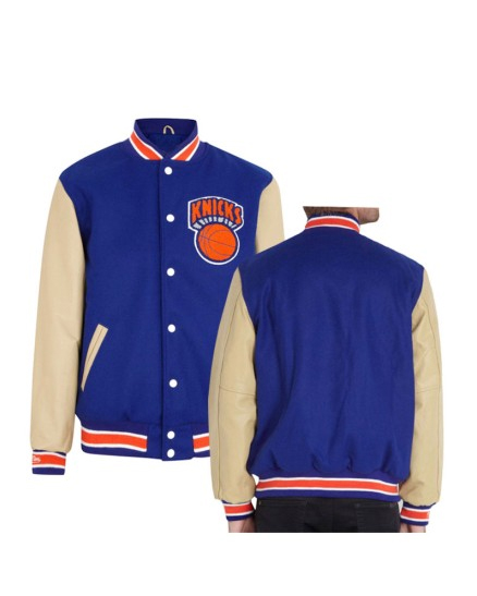New York Knicks Letterman Bomber Jacket