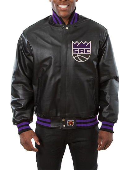 Sacramento Kings JH Design Domestic Team Leather Jacket