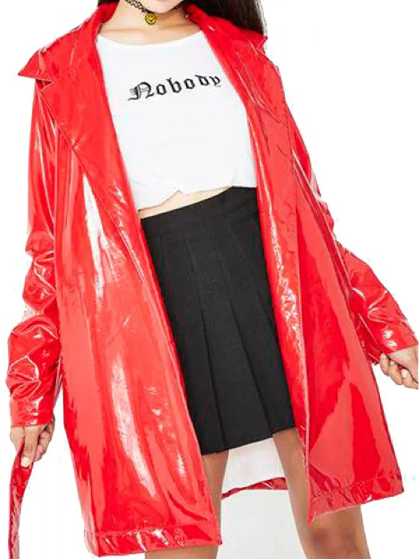 Assassination Nation Red Leather Coat