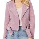 Isabella Gomez Pink Leather Jacket