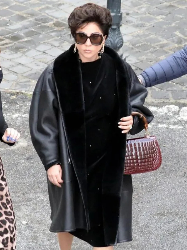 Lady Gaga Shearling Coat