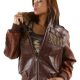 Mb Bomber Brown Leather Jacket