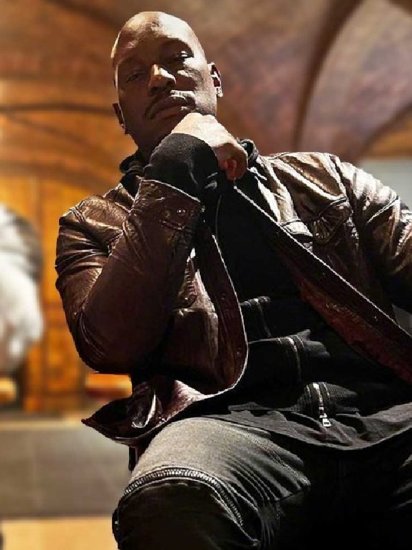 Tyrese Gibson Brown Leather Jacket