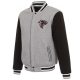 Atlanta Falcons Gray And Black Varsity Wool Jacket
