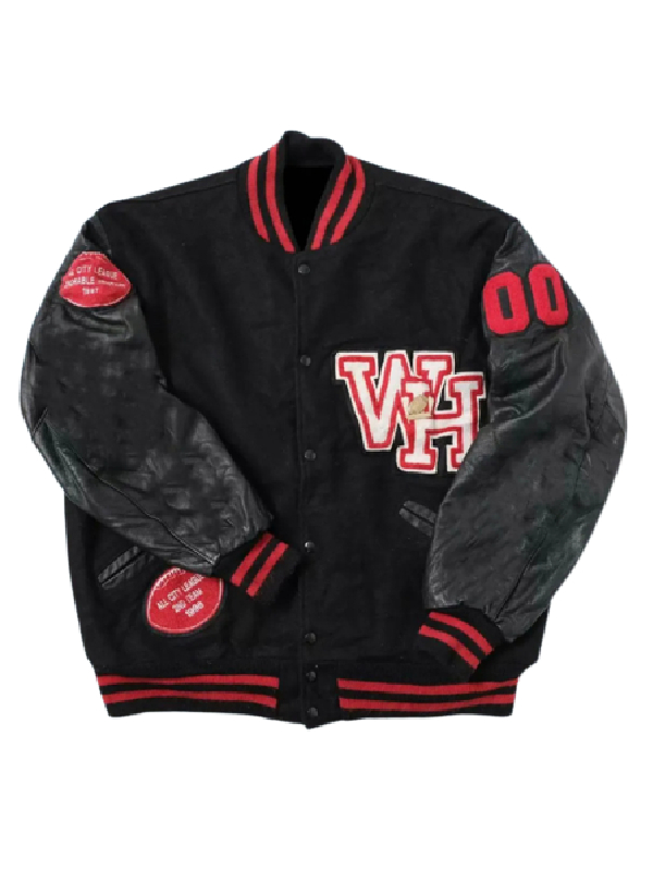 Atlanta Falcons WH Black Letterman Jacket