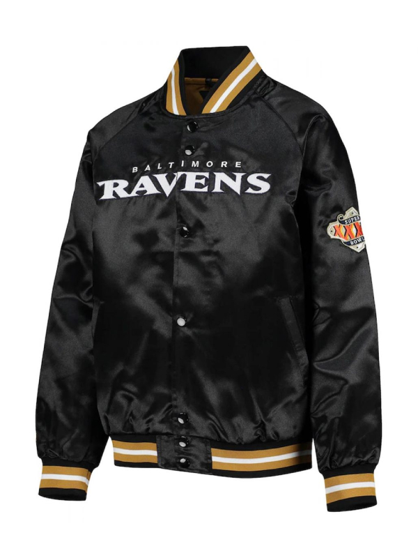 Baltimore Ravens Black High-Quality Satin Jacket