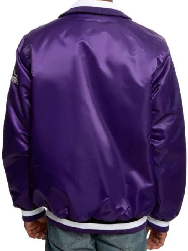 Baltimore Ravens Purple Satin Varsity Jacket