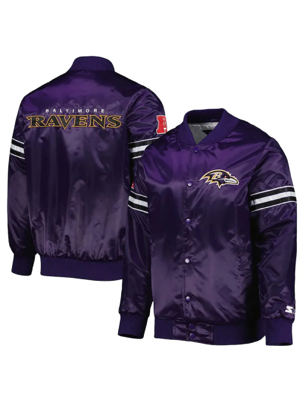 NFL Baltimore Ravens Purple The Pick and Roll Jacket
