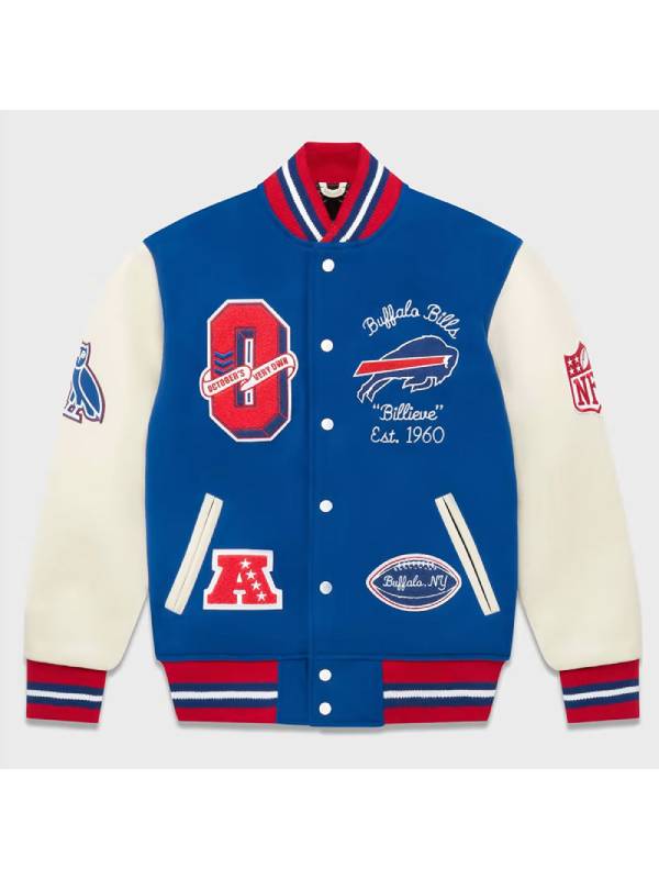 NFL Buffalo Bills OVO Royal Blue Varsity Jacket