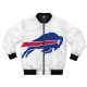 NFL Buffalo Bills White Bomber Jacket