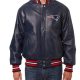 New England Patriots Navy Blue Leather Jacket