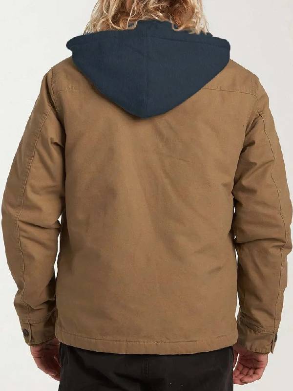 The Imperfects Inaki Godoy Brown Hooded Cotton Jacket